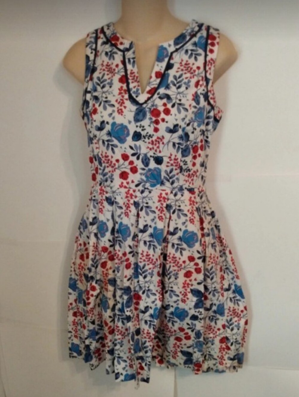 Tommy Hilfiger Cotton Full Dress With Pockets Floral Trad Cottagecore